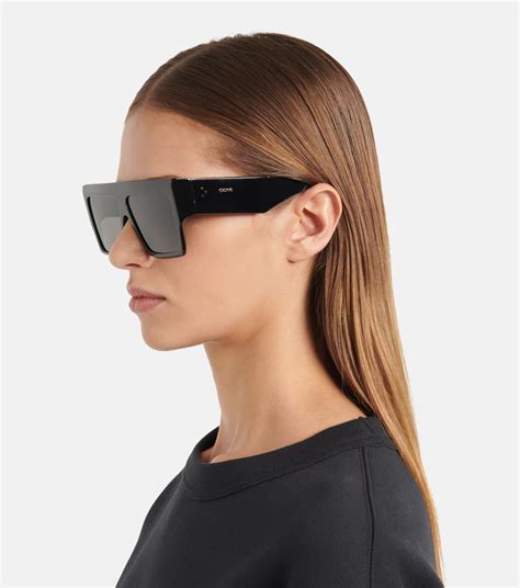 celine black sunglasses uk|celine flat top sunglasses black.